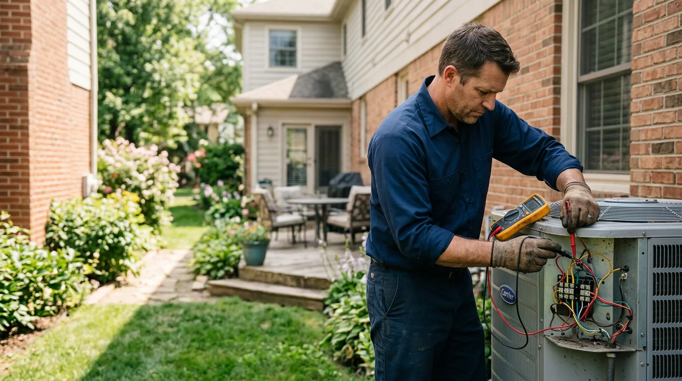 HVAC technician working near Litchfield, ME